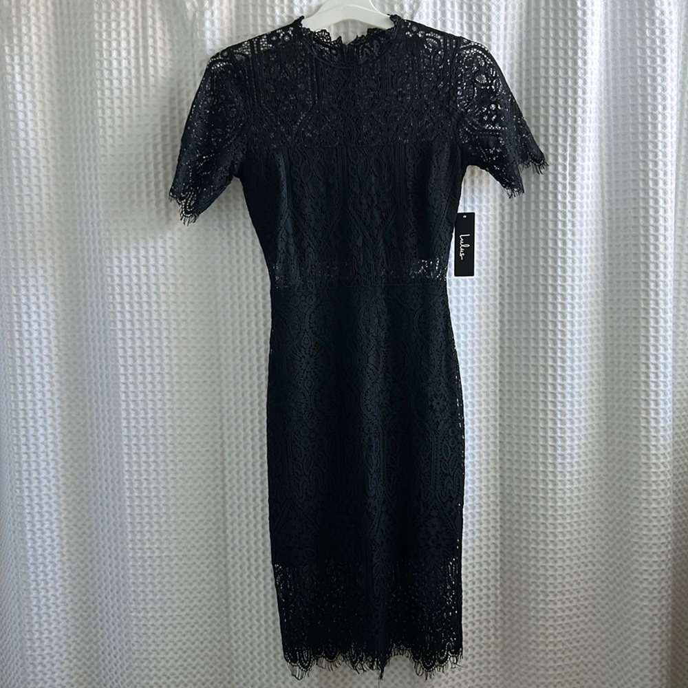 Lulus “Remarkable Black Lace Dress”